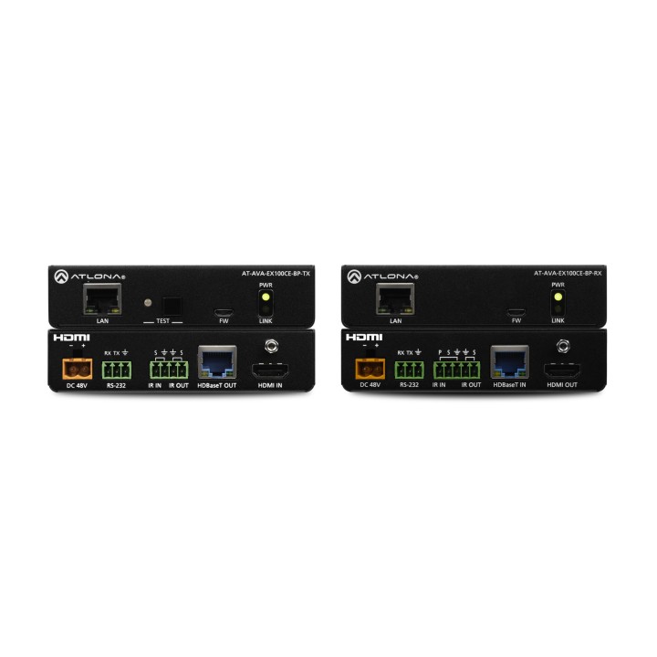 Kit émetteur/récepteur Atlona AT-AVA-EX100CE-BPK | HDMI 4K | 100 m Atlona