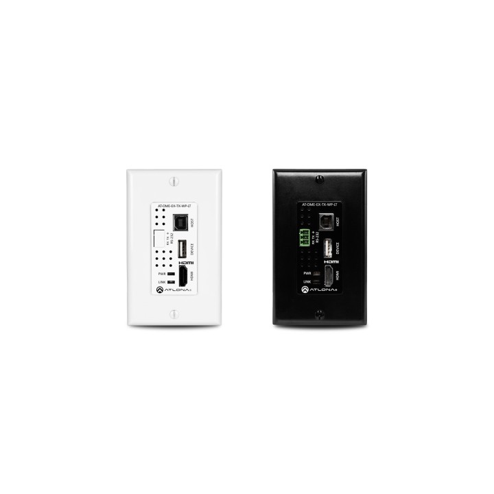 Plaque murale Atlona AT-OME-EX-WP-K-LT | HDMI 4K | HDBaseT 70 m Atlona