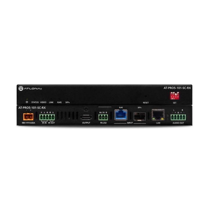 Récepteur Atlona AT-PRO5-101-SC-RX | Fibre/Cuivre 4K | Scaler Atlona