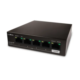 Switch Gigabit Luxul LUX-SW-100-04P-E | 4 ports PoE+ | liaison montante Luxul
