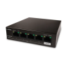 Switch Gigabit Luxul LUX-SW-100-04P-E | 4 ports PoE+ | liaison montante Luxul