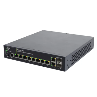 Switch administrable Luxul LUX-SW-505-8P-F-E | 12 ports Gigabit | PoE+ Luxul