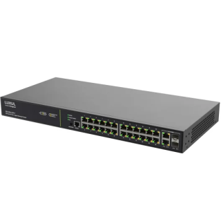 Switch administrable Luxul LUX-SW-505-24P-F-E | 24 ports PoE+ | Gigabit Luxul