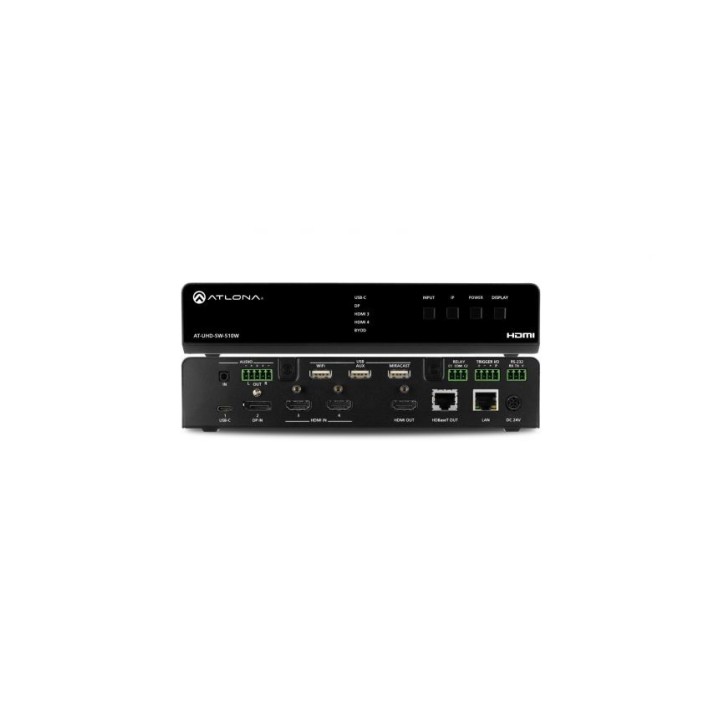 Commutateur HDMI Atlona AT-UHD-SW-510W-EUK | 5 entrées | présentation sans fil Atlona