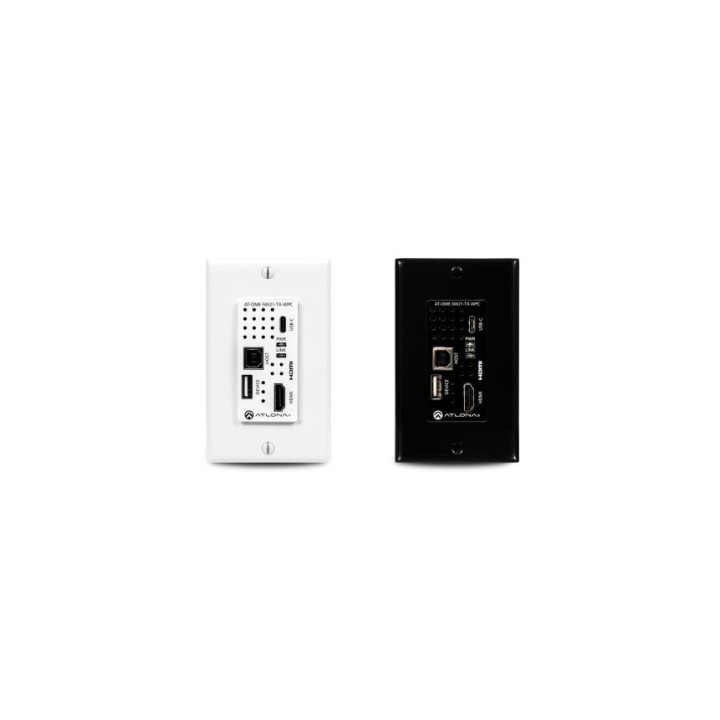 Plaque murale émetteur Atlona AT-OME-SW21-TX-WPC | HDMI, USB-C Atlona