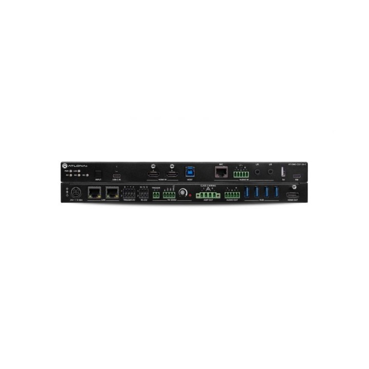 Commutateur Atlona AT-OME-CS31-SA-C | 3x1 USB-C | mixeur audio Atlona