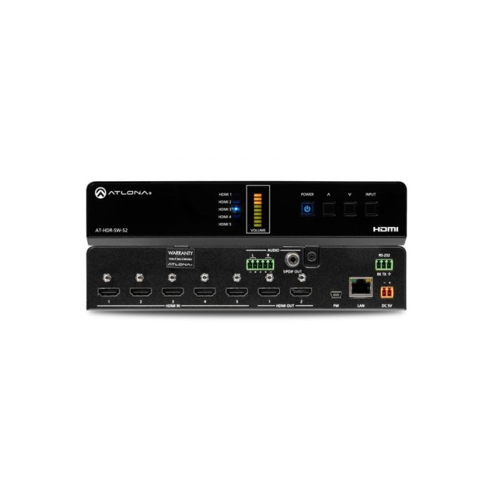 Commutateur HDMI Atlona AT-HDR-SW-52 | 5x2 4K HDR Atlona