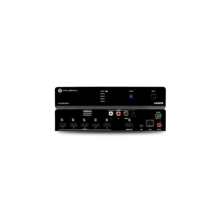 Commutateur HDMI Atlona AT-HDR-SW-51 | 5x1 | 4K HDR Atlona