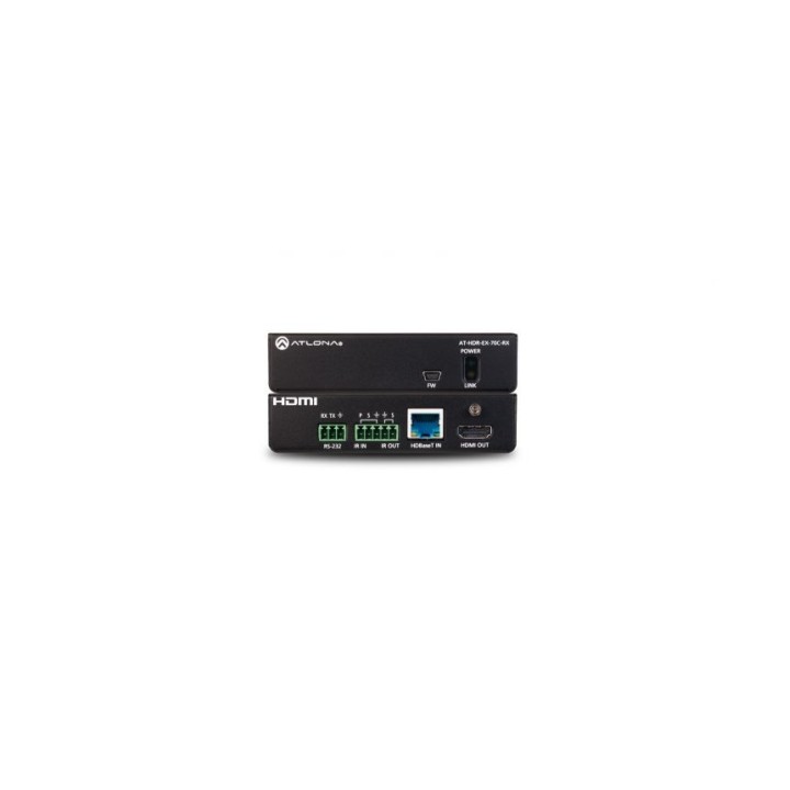 Récepteur HDR Atlona AT-HDR-EX-70C-RX | 4K | IR, RS-232, PoE, 70m Atlona