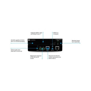 Récepteur HDR Atlona AT-HDR-EX-100CEARX | 4K | IR, RS-232, Ethernet, PoE Atlona