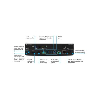 Hub de réunion Atlona AT-OME-MH21-CP | 4K UHD | USB-C, HDMI Atlona