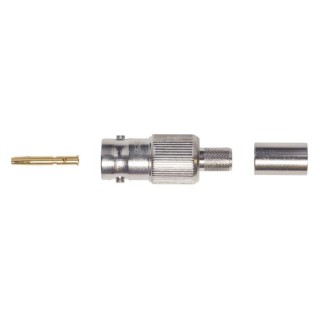 Fiche BNC Femelle Droite Keen Connect BNCFMA75 | Sertir | Câble MA75 Keen connect