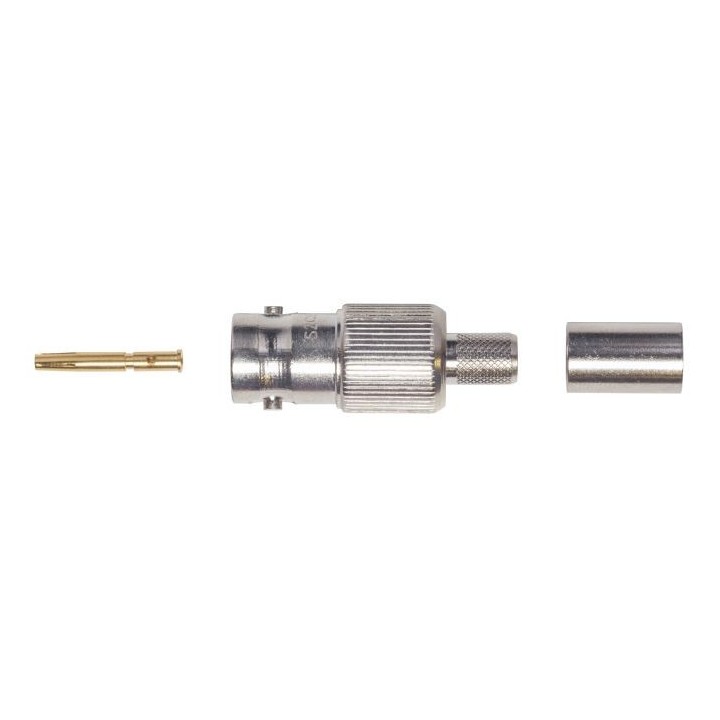 Fiche BNC Femelle Droite Keen Connect BNCFMA75 | Sertir | Câble MA75 Keen connect
