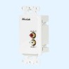 Balun plaque murale Hi-Fi stéréo Muxlab 500028-WP | Connectivité avancée | Design élégant Muxlab