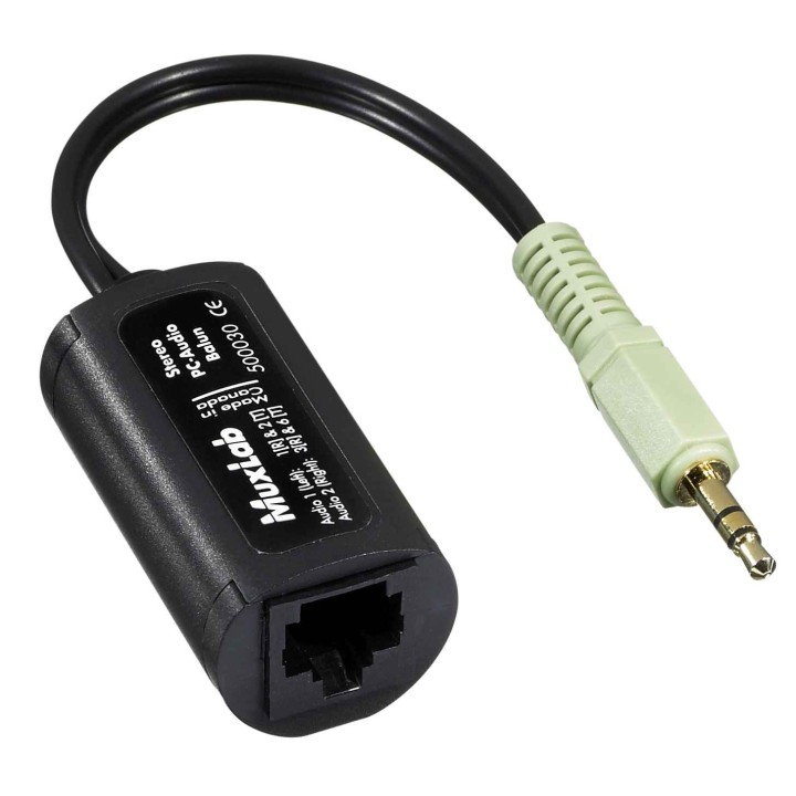 Balun Stéréo Muxlab 500030 | PC-Audio | Haute qualité Muxlab