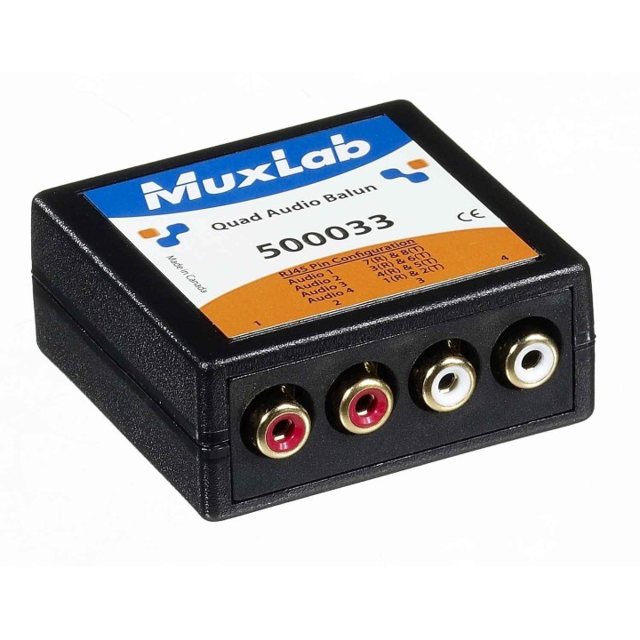 Balun VidéoEase Muxlab 500033 | QUAD Audio | compact Muxlab