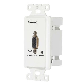 Balun plaque murale VGA II Muxlab 500041-WP | côté moniteur | installation facile Muxlab
