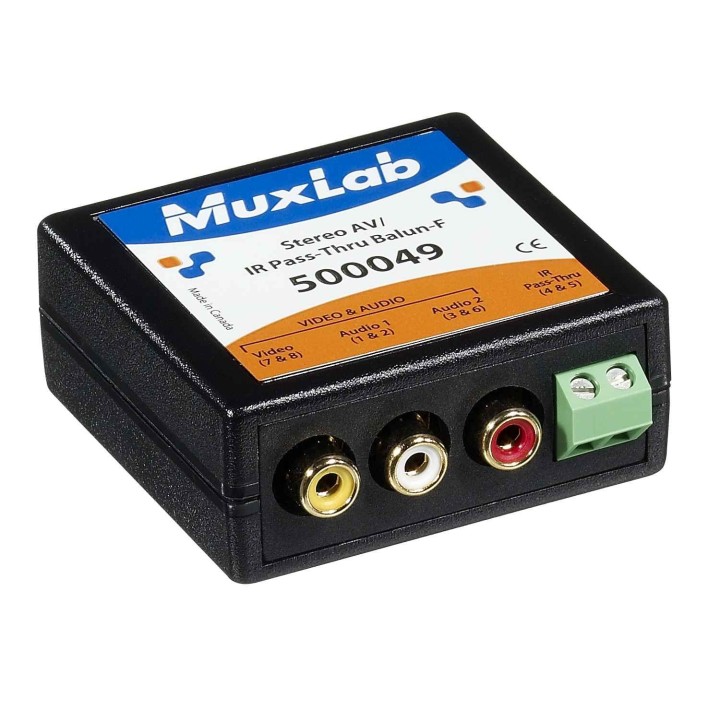 Balun Stéréo Muxlab 500049 | AV/IR PASS-THRU | f Muxlab