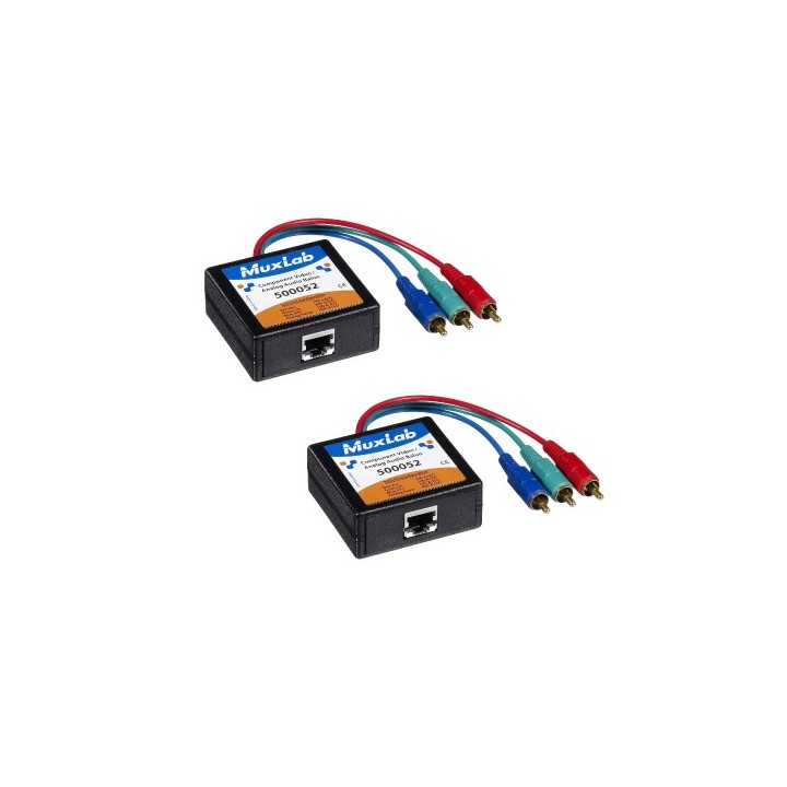 Balun Vidéo/Audio Muxlab 500052-2PK | Composante Vidéo | Analog Audio Muxlab