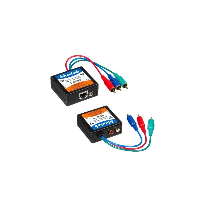 Balun composante Vidéo/Stéréo Audio Muxlab 500058-2PK | 2-PACK Muxlab