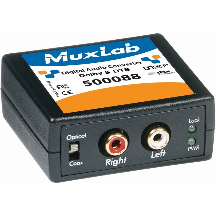Convertisseur Audio Muxlab 500088 | Digital 5.1-Channel | DTS Muxlab