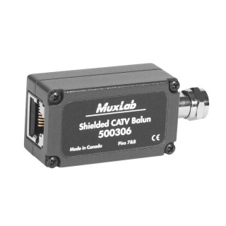 Balun CATV Muxlab 500306 | Coaxial/Cat5e | Cat6 Muxlab
