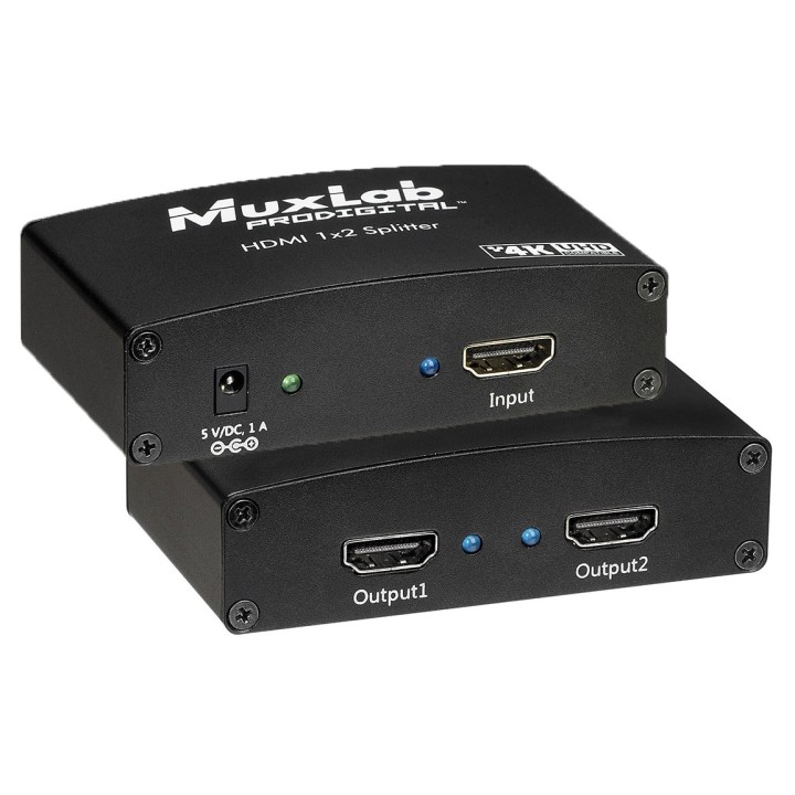 Splitter HDMI Muxlab 500423 | UHD-4K | 110-220V Muxlab
