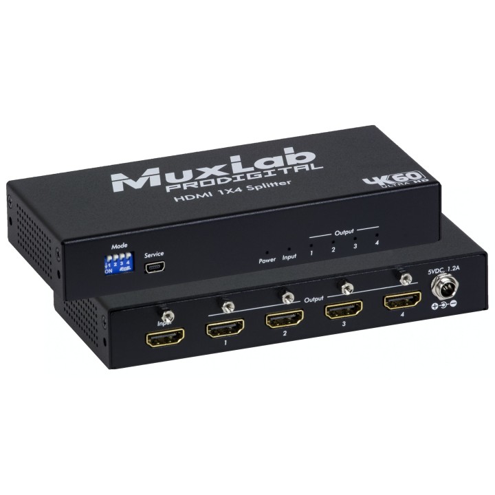 Distributeur HDMI Muxlab 500426 | 1x4 | 4K/60 Muxlab
