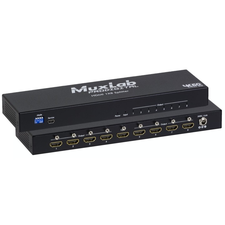 Distributeur HDMI Muxlab 500427 | 1x8 | 4K Muxlab