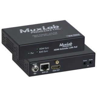 Récepteur HDMI Muxlab 500451-POE-RX | HDMI1.4 IR HDBT Cat6 70m | PoE Muxlab