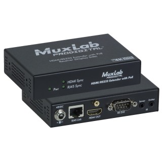 Récepteur HDMI & RS232 Muxlab 500454-POE-RX | CAT5e/6 | POE Muxlab