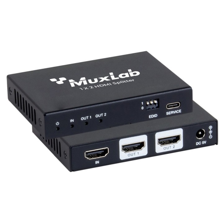 Distributeur HDMI Muxlab 500510 | 48 Gbit/s | 1x2 Muxlab