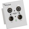 Plaque murale Muxlab 500558-WH | Dante XLR 2 canaux | blanche Muxlab