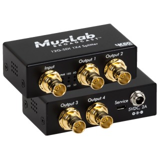 Distributeur Muxlab 500727 | 12G-SDI 1X4 | 4K/60 Muxlab