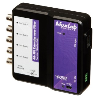 Extendeur 6G-SDI Muxlab 500732 | Fibre | Broadcast Muxlab