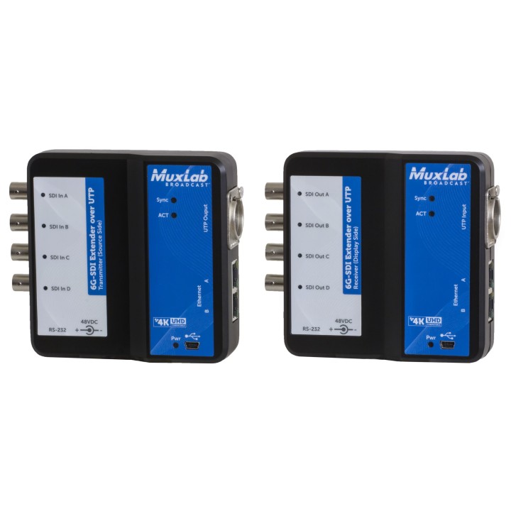 Kit d'extension Muxlab 500733 | UTP 6G-SDI | Ethernet Muxlab