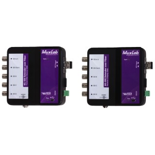 Extendeur fibre optique Muxlab 500734 | 6G-SDI | canal retour Muxlab