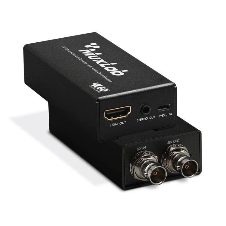 Convertisseur 12G-SDI vers HDMI Muxlab 500744 | Audio Ext. | HDMI 2.0 Muxlab