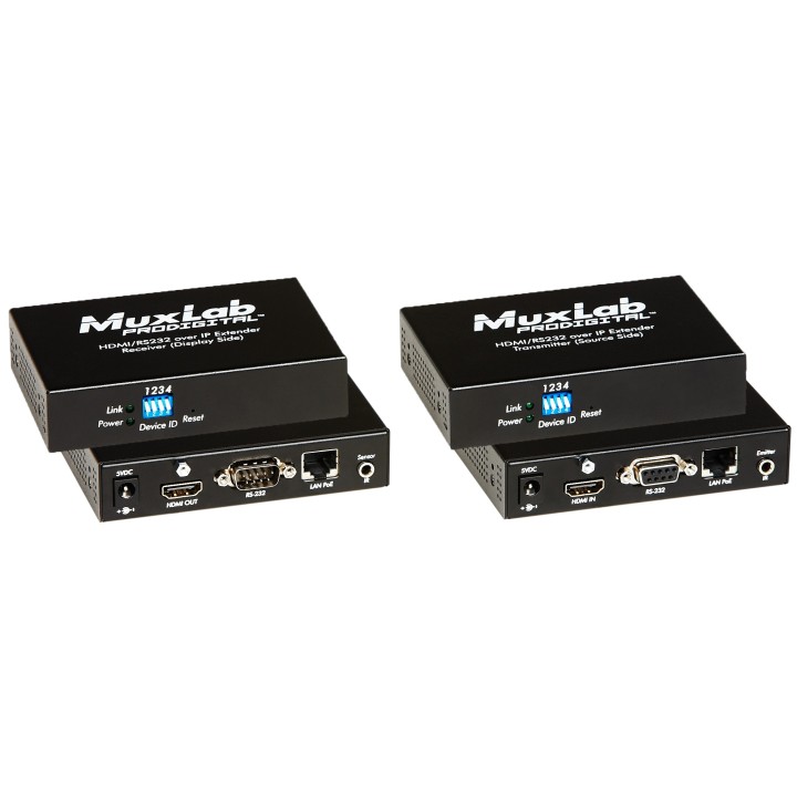 Transmetteur HDMI/RS232 Muxlab 500753-TX | Over IP | PoE Muxlab