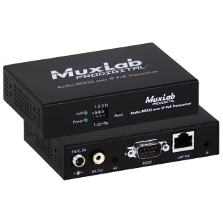 Récepteur Audio Muxlab 500755 | RS232 | PoE Muxlab