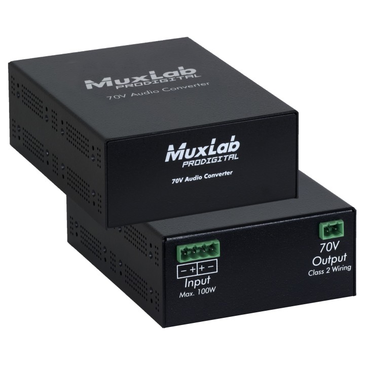 Convertisseur Audio Muxlab 500755-70V | 70V | haute qualité Muxlab