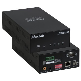 Extendeur RX Audio Muxlab 500755-AMP-RX | AMP 50W/CH | sur IP Muxlab