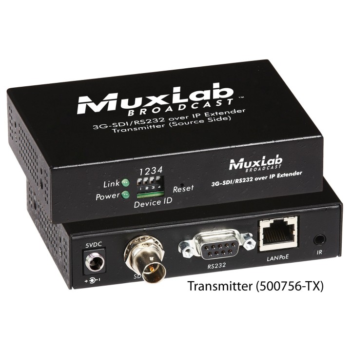 Broadcast Muxlab 500756-TX | Transmetteur 3G-SDI | PoE Muxlab