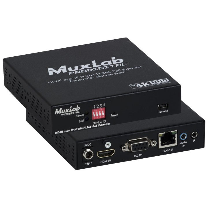 Émetteur Vidéo IP Muxlab 500763-TX | HDMI 4K/30 | H.264/H.265 Muxlab
