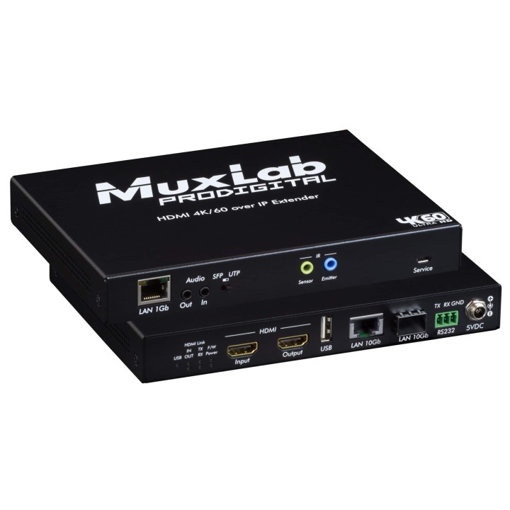Émetteur-récepteur HDMI Muxlab 500766 | 4K/60 | KVM sur IP Muxlab