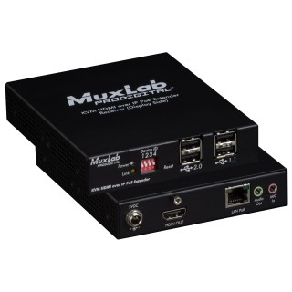 Récepteur HDMI Muxlab 500772-RX | KVM sur IP | UHD-4K Muxlab