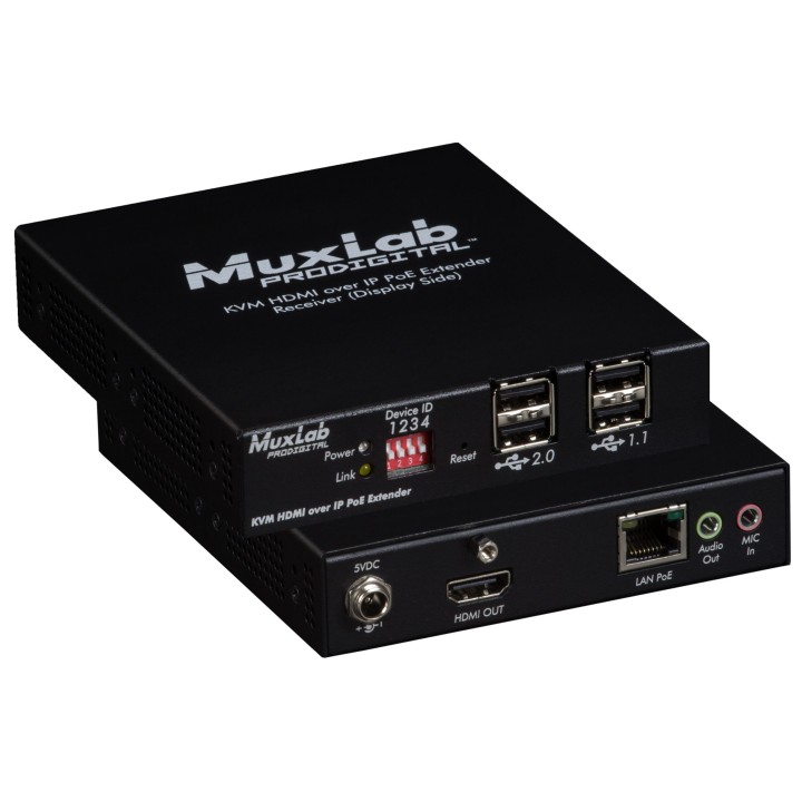 Récepteur HDMI Muxlab 500772-RX | KVM sur IP | UHD-4K Muxlab