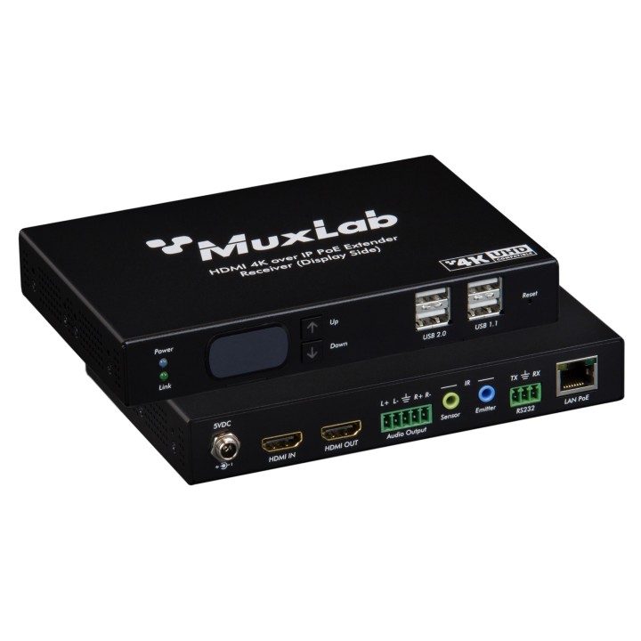 Récepteur KVM HDMI Muxlab 500850-RX | PoE Deluxe | 4K/30 Muxlab