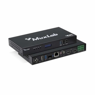 Émetteur-récepteur Muxlab 500863 | Station de travail sur IP | PoE 4K/60 Muxlab