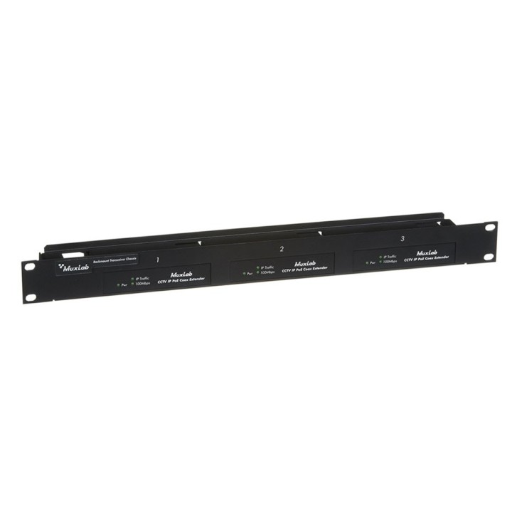 Chassis rackable Muxlab 500905 | 1U | 3 slots modulaires Muxlab